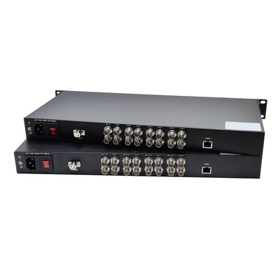 China 1HE 8x 3G SDI mit 1GB Ethernet Glasfaser-Konverter fournisseur