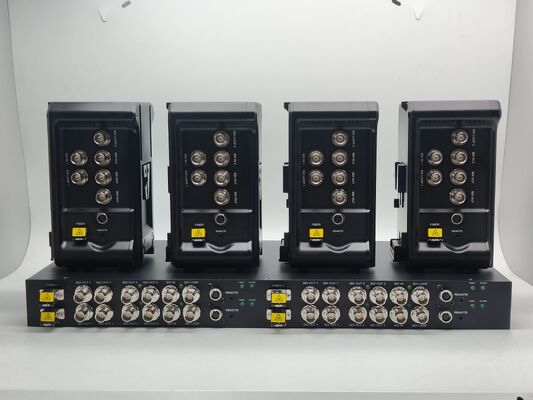 China 2x bidirektionale 12G SDI-Video mit Lanc-Fernbedienung, 8-Pin-Fernbedienung, Vmount-Faser-Konverter fournisseur