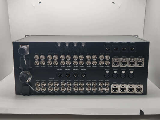 China Bidirektionales Glasfaserübertragungssystem kombiniert mit 12G SDI, XLR Audio, 10GB Ethernet, SMPTE Fiber Connector fournisseur