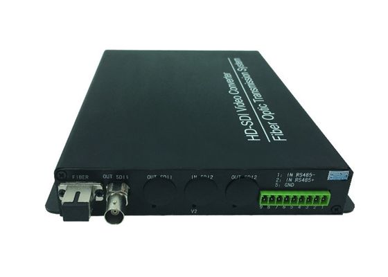China 1 Kanal Video HD SDI zu Glasfaserkonverter Glasfasertransceiver Digitaler MMDS-TV-Sender fournisseur
