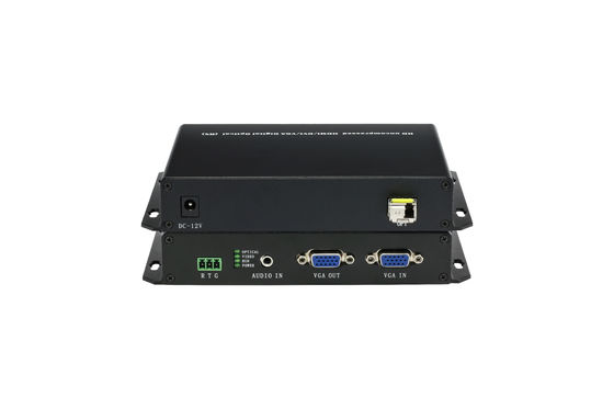 VGA zu Composite Video Glasfaser-Konverter Einzelmodus, 20KM Entfernung VGA zu optischen Konverter fournisseur