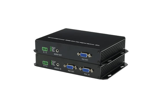 VGA zu Composite Video Glasfaser-Konverter Einzelmodus, 20KM Entfernung VGA zu optischen Konverter fournisseur