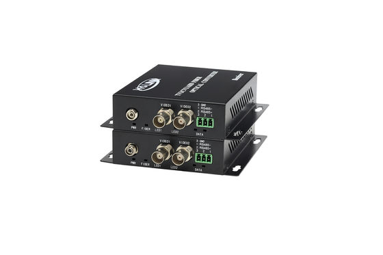 Full HD TVI/AHD/HD CVI Glasfaserkonverter 2 Kanäle HD Koaxial Glasfaser Video Konverter fournisseur