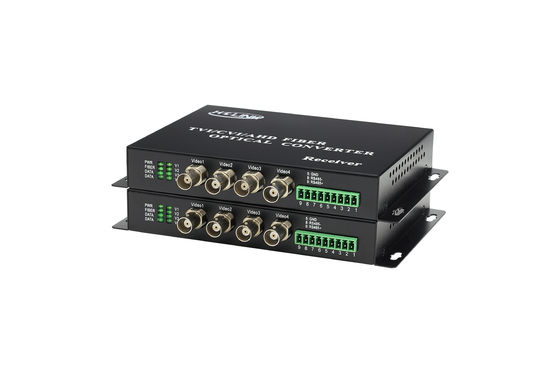 HD CVI / AHD / TVI optische Multiplexer DC5V EPS Aluminiummaterial fournisseur