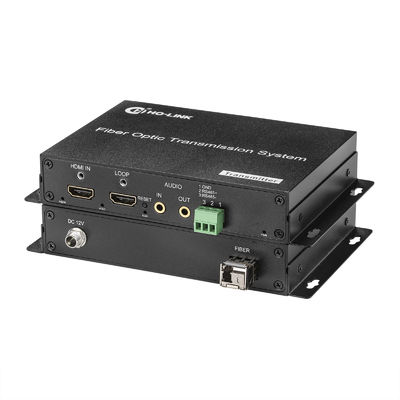 4K60Hz HD-MI Video-zu-Faser-Konverter mit KVM, 3,5mm Audio, RS485/RS232 Daten fournisseur