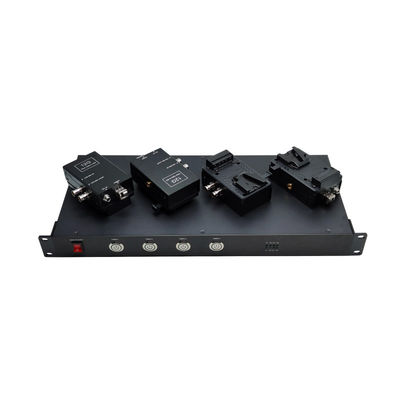 4 in 1 EFP 12G-SDI-Video-zu-Kamera-Optische Glasfaser-Übertragungssystem mit 4 PC-Sender und 1 PC-Rack-CCU fournisseur