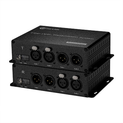 2 Port XLR Balanced Audio Channel BiDirectional über Faserkonverter Beste Ausstrahlung Audio FC Faseranschluss fournisseur