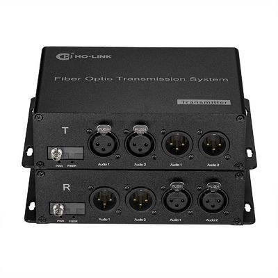 2 Port XLR Balanced Audio Channel BiDirectional über Faserkonverter Beste Ausstrahlung Audio FC Faseranschluss fournisseur