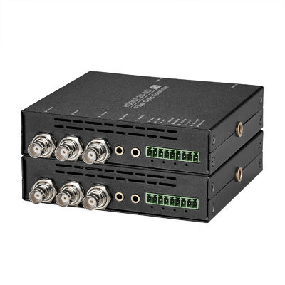 Multifunktionaler 12G SDI-Faserkonverter mit Loop-Ausgabe, Tally, RS232/485 Daten, 3.5 Audio fournisseur