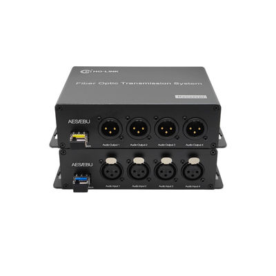 4 Kanal-Forward-AES/EBU-ausgeglichener digitaler Audio-zu-Faser-Konverter, mit AES3 konform fournisseur