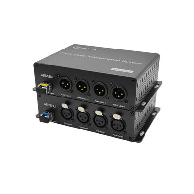 4 Kanal-Forward-AES/EBU-ausgeglichener digitaler Audio-zu-Faser-Konverter, mit AES3 konform fournisseur
