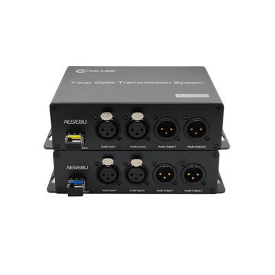 2 Kanal-Bidirectional-AES/EBU Balanced Digital Audio Fiber Optic Converter fournisseur
