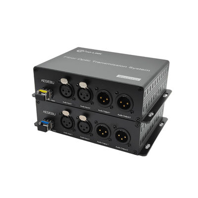 2 Kanal-Bidirectional-AES/EBU Balanced Digital Audio Fiber Optic Converter fournisseur
