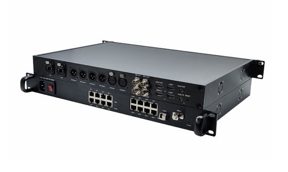 12G SDI-Videoübertragung mit XLR-Audio und Ethernet über Single Fiber zum Konvertieren fournisseur