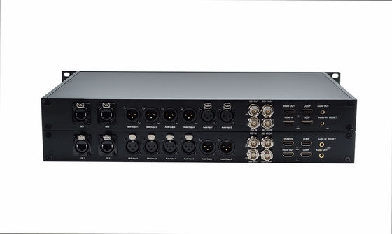 12G SDI-Videoübertragung mit XLR-Audio und Ethernet über Single Fiber zum Konvertieren fournisseur