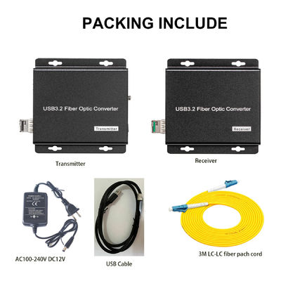 Hochgeschwindigkeits-Signalerweiterung USB3.0 Glasfaserkonverter mit 10G SFP-Slot fournisseur