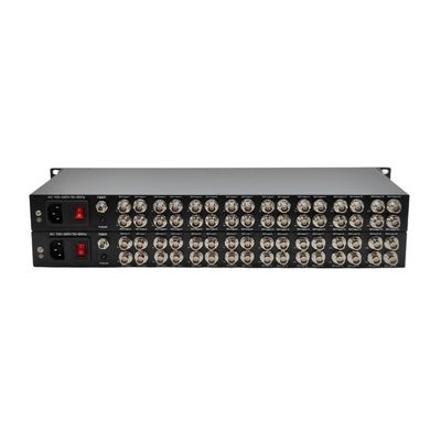 Rack-montierte 12G SDI-Video-zu-Faser-Konverter mit 16 Kanälen und LC-Anschluss für SMPTE und UHDTV fournisseur