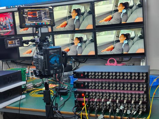 Rack-montierte 12G SDI-Video-zu-Faser-Konverter mit 16 Kanälen und LC-Anschluss für SMPTE und UHDTV fournisseur