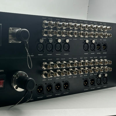 12 Channel 3G-SDI to Fiber Converter with 8CH XLR Audio, Lemo Connector, including Transmitter and Receiver fournisseur
