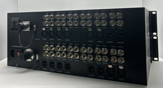 12 Channel 3G-SDI to Fiber Converter with 8CH XLR Audio, Lemo Connector, including Transmitter and Receiver fournisseur