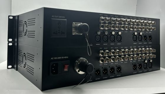 12 Channel 3G-SDI to Fiber Converter with 8CH XLR Audio, Lemo Connector, including Transmitter and Receiver fournisseur