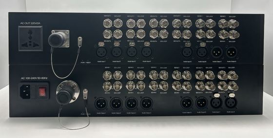 12 Channel 3G-SDI to Fiber Converter with 8CH XLR Audio, Lemo Connector, including Transmitter and Receiver fournisseur