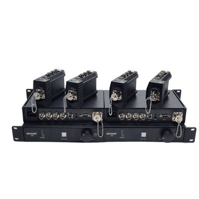 Rack-Montage-Chassis 4K SDI So-ny Kamera-Glasfaser-Übertragungssystem, Glasfaser-Kameraadapter + Glasfaser-Basisstation fournisseur