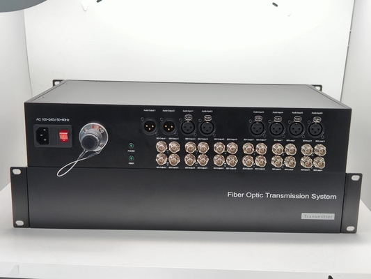 12-Kanal 3G-SDI Glasfaser-Konverter + 8CH XLR Symmetrisches Audio, mit SMPTE-Glasfaseranschluss zur Übertragung fournisseur