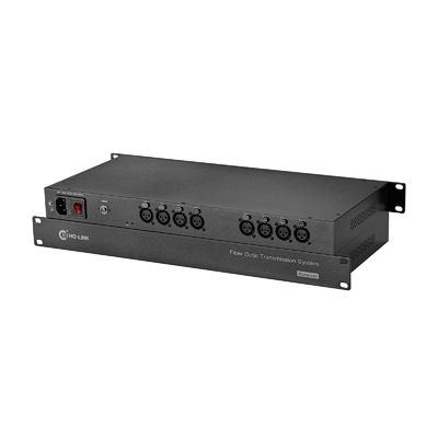 8 Channel Forward Broadcast Audio Fiber Extender with Analog XLR Transmission fournisseur
