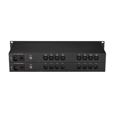 8 Channel Forward Broadcast Audio Fiber Extender with Analog XLR Transmission fournisseur