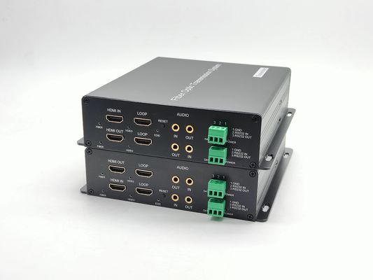 Bidirectional 4K30Hz HD-MI Video to Fiber Converter With 3.5mm Audio, RS485/RS232 Data fournisseur