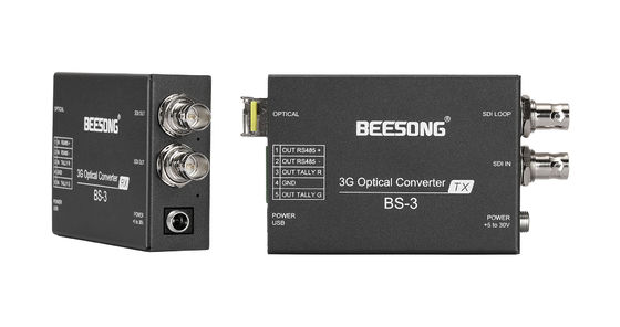 3G SDI Fiber Optic Converter With Tally, RS485, SFP Module fournisseur