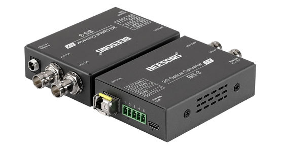 3G SDI Fiber Optic Converter With Tally, RS485, SFP Module fournisseur
