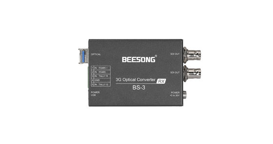 3G SDI Fiber Optic Converter With Tally, RS485, SFP Module fournisseur