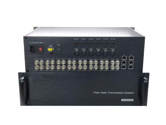 3HE 16CH 3G SDI mit XLR und Ethernet, Dual LC Glasfaser-Übertragungssystem fournisseur