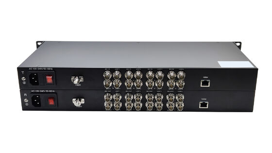 1HE 8x 3G SDI mit 1GB Ethernet Glasfaser-Konverter fournisseur