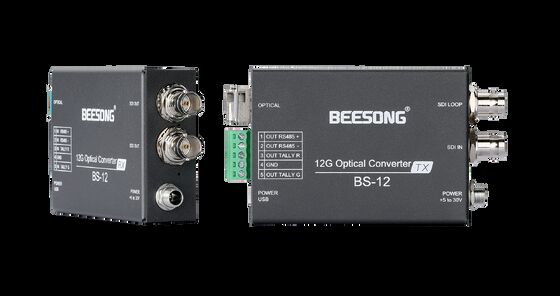 12G SDI Glasfaser-Konverter mit Tally, RS485, SFP-Modul fournisseur