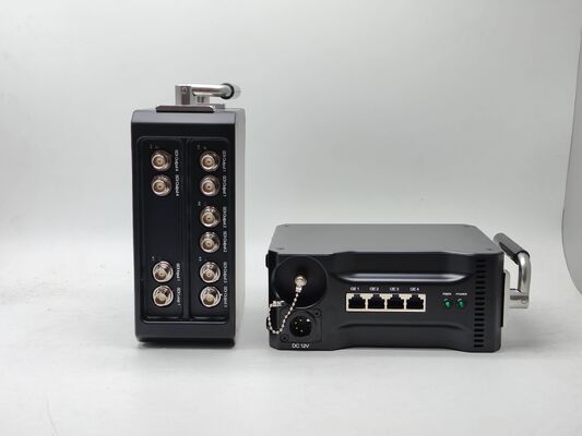 Tragbare 5CH 12G SDI-Faserübertragungsgeräte mit 1 GB Netzwerk fournisseur