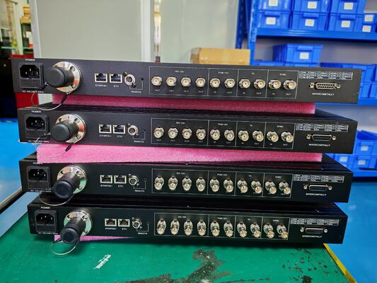 BS-E12P Veranstaltungsproduktion SMPTE Glasfasertransportsystem mit 12G SDI/PGM/Intercom/Ethernet/SYNC/POE+ fournisseur