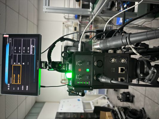 Tri-Level SYNC 12G SDI-Fiber-Kamera-Konverter mit Genlock, 4-Draht-Intercom, IP-Steuerung, Tally, POE+ fournisseur