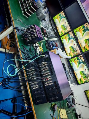 16 Kanäle 4K 12G SDI Videofaserübertragungssystem mit XLR Audio, 10GB Netzwerk, CNlinko Dual LC Fiber Connector fournisseur