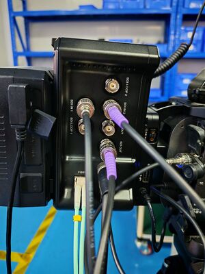 2x bidirektionale 12G SDI-Video mit Lanc-Fernbedienung, 8-Pin-Fernbedienung, Vmount-Faser-Konverter fournisseur