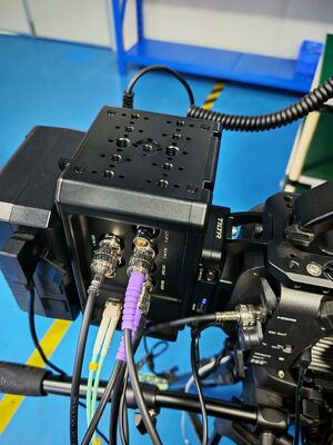 2x bidirektionale 12G SDI-Video mit Lanc-Fernbedienung, 8-Pin-Fernbedienung, Vmount-Faser-Konverter fournisseur