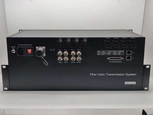 SMPTE 4K Kamera Glasfaserübertragungssystem mit 12G SDI, XLR, Ethernet, DB25 Tally und RS485/232/422 Daten fournisseur