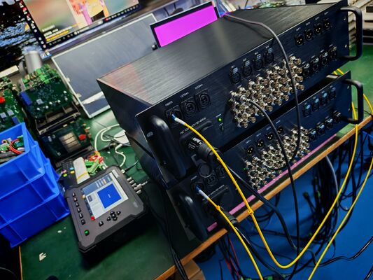 8-Kanal Bidi 12G SDI Video-Glasfaserübertragungssystem mit XLR-Audio, 10-GB-Netzwerk, Opticalcon Duo Glasfaserstecker fournisseur