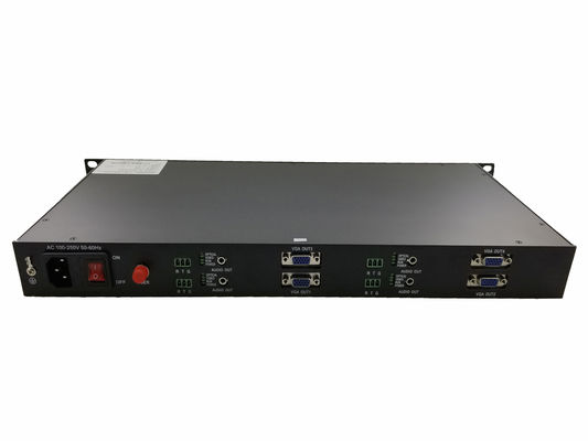 Ho-Link Video-zu-Faser-Konverter, 4 Chs VGA+4 Chs Forward Audio+4 Chs RS232 fournisseur