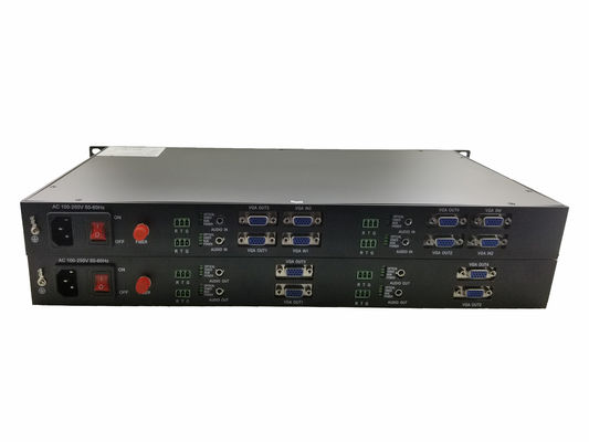 Ho-Link Video-zu-Faser-Konverter, 4 Chs VGA+4 Chs Forward Audio+4 Chs RS232 fournisseur