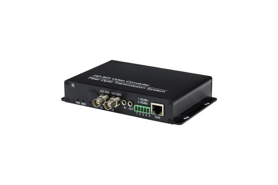1080p/60hz 2 Kanal HD SDI Glasfaser-Sender und -Empfänger 1310nm / 1550nm Wellenlänge fournisseur