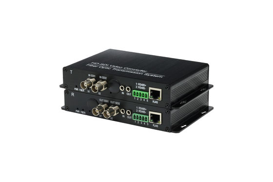 1080p/60hz 2 Kanal HD SDI Glasfaser-Sender und -Empfänger 1310nm / 1550nm Wellenlänge fournisseur