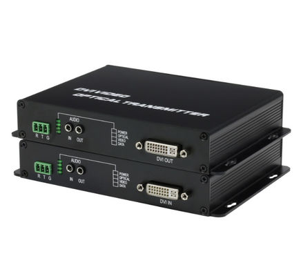 Hot-Sell DVI-Sender 1ch RS232 Daten DVI Digital Video zu Glasfaser-Medien-Konverter fournisseur